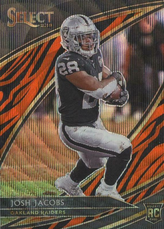 Josh Jacobs 2019 Select #208 Field Level Tiger /(SSP) Rookie SGC 9.5