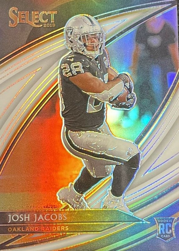 Josh Jacobs 2019 Select #208 Field Level White /35 Rookie RAW