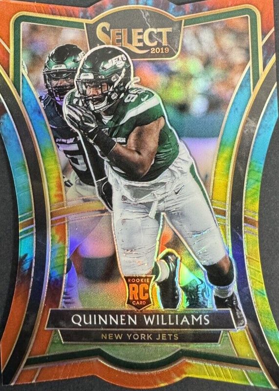 Quinnen Williams 2019 Select #110 Premier Level Tie-Dye Die-Cut /25 Rookie RAW