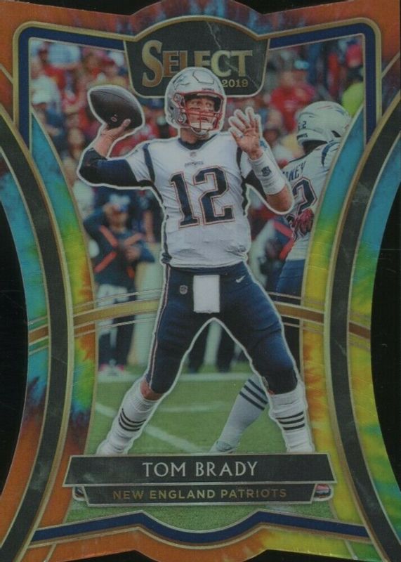 Tom Brady 2019 Select #101 Premier Level Tie-Dye Die-Cut /25 PSA 10