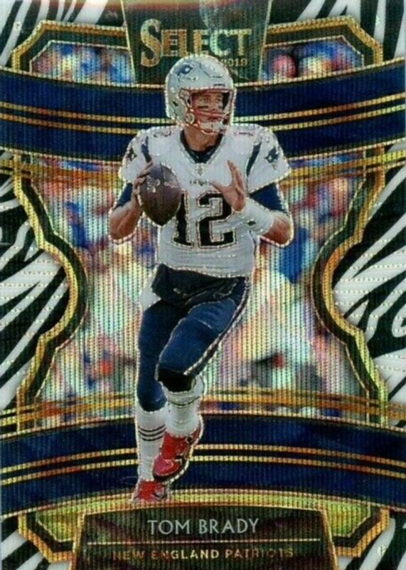 Tom Brady 2019 Select #1 Concourse Zebra /(SSP) RAW