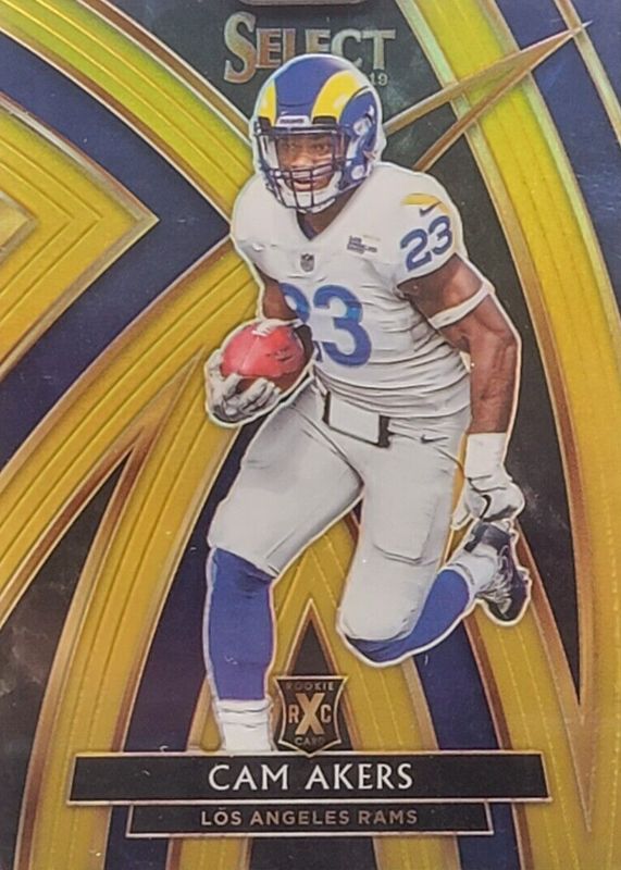 Cam Akers 2019 Select #309 XRC Prizm - Gold /10 PSA 9