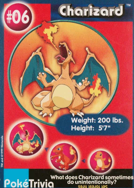 TOPPS Pokémon TV Animation Clear Cards - Charizard - PSA 10