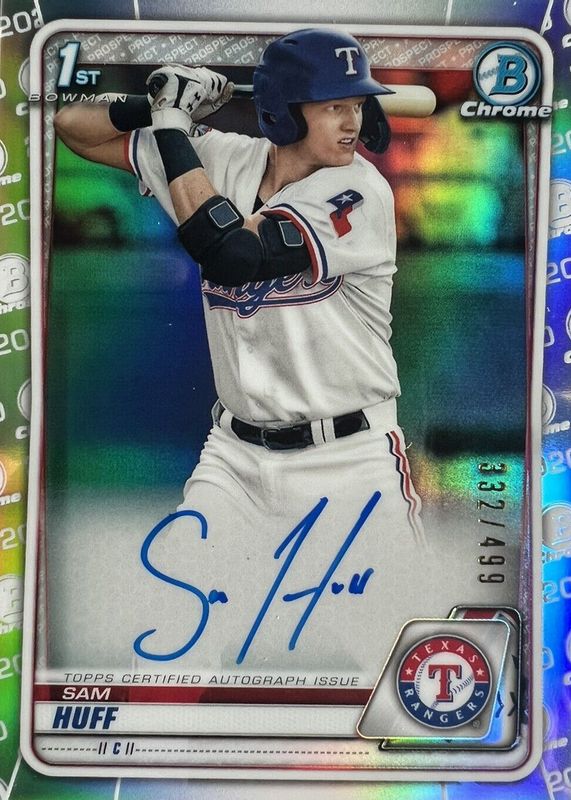 2020 Bowman #CPA-SH Chrome Prospect Auto - Refractor /499 (1st)