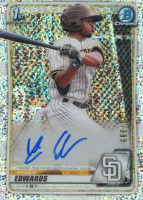 2020 Bowman #CPA-XE Chrome Prospect Auto - Speckle Refractor /299 (1st)