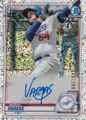 2020 Bowman #CPA-MV Chrome Prospect Auto - Speckle Refractor /299 (1st)