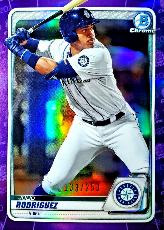 Julio Rodriguez 2020 Bowman Chrome Prospects - Purple Refractor