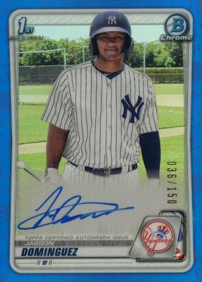 2020 Bowman #CPA-JDO Chrome Prospect Auto - Blue Refractor /150 (1st)