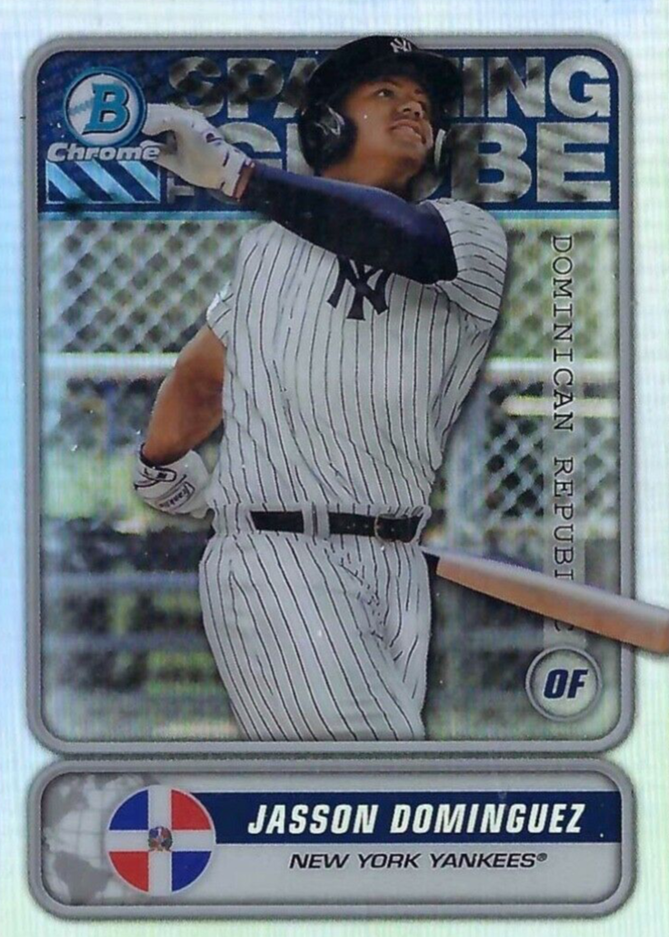 Jasson Dominguez 2020 Bowman Mega Box Spanning The Globe Chrome Mojo  Refractor #STG-JD - 2020 - US