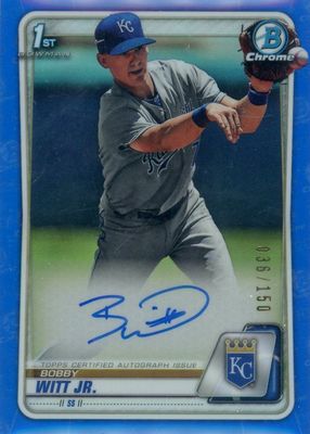 2020 Bowman #CPA-BWJ Chrome Prospect Auto - Blue Refractor /150 (1st)