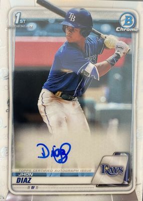 2020 Bowman #CPA-JDI Chrome Prospect Auto (1st)