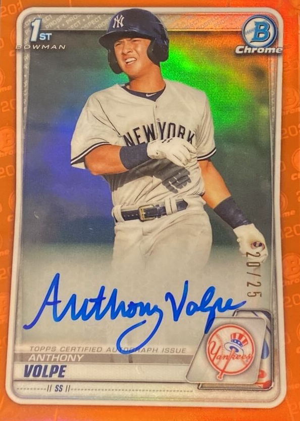 【SAPPHIRE】 ANTHONY VOLPE BOWMAN TOPPS Anthony Volpe Baseball Cards