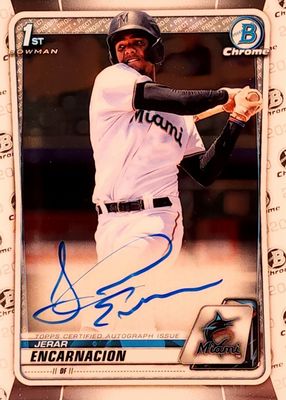 2020 Bowman #CPA-JE Chrome Prospect Auto (1st)