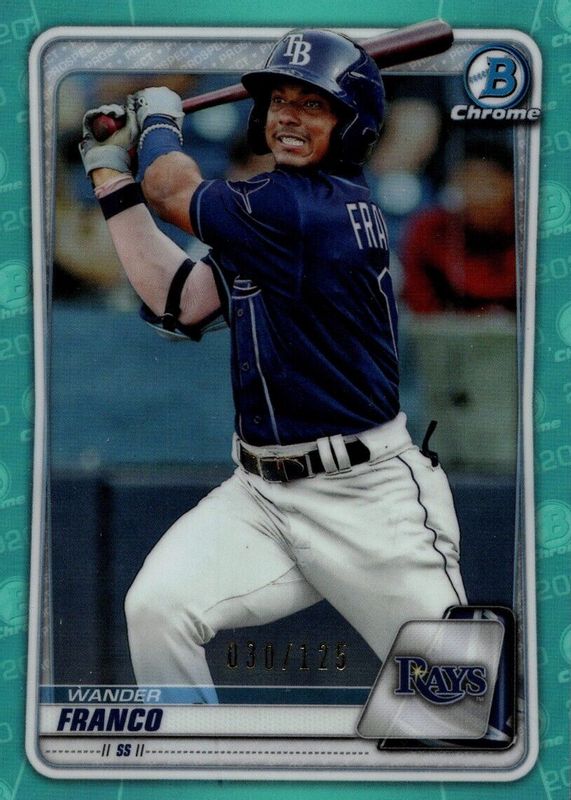 Wander Franco 2020 Bowman #BCP-1 Chrome Prospects - Aqua Refractor /125 PSA 10