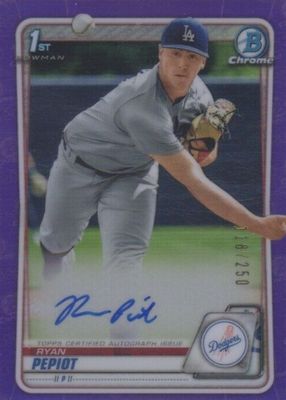 2020 Bowman Chrome #CPA-RPE Prospect Auto - Purple Refractor /250 (1st)