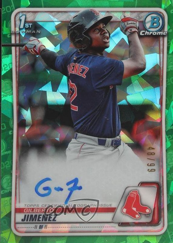 2020 Bowman Chrome #CPA-GJ Prospect Auto - Green Atomic Refractor /99 (1st)