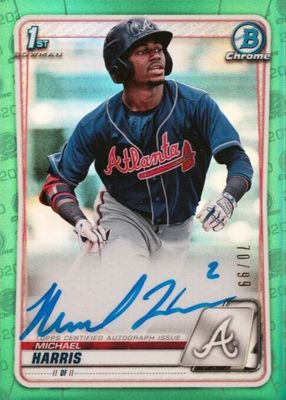 2020 Bowman Chrome #CPA-MH Prospect Auto - Green Refractor /99 (1st)