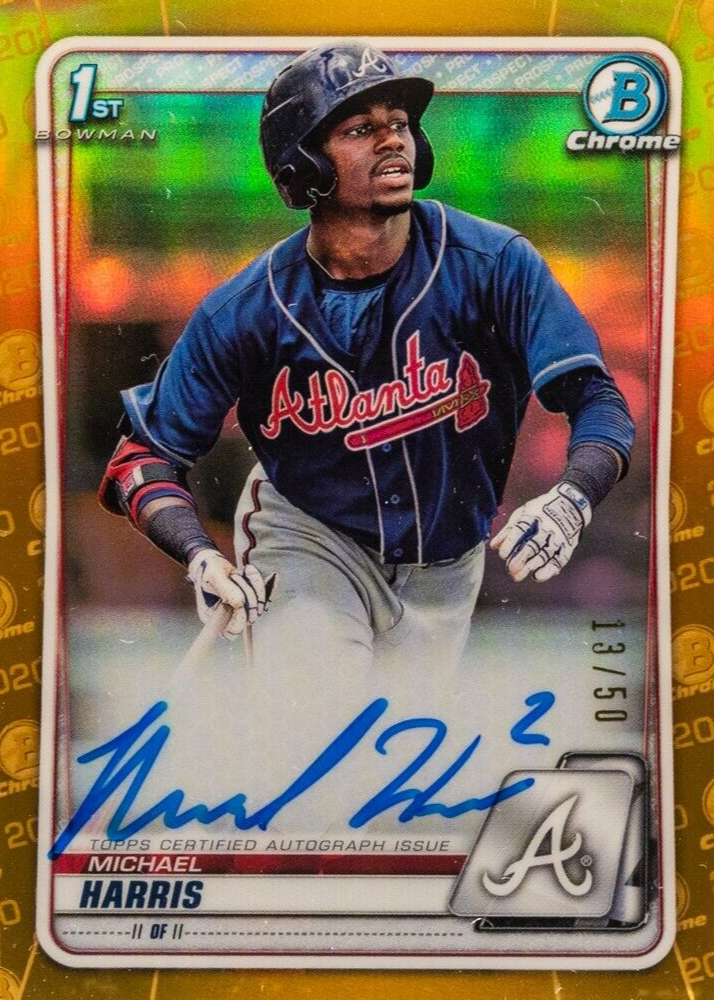 Michael Harris II 2020 Bowman Chrome #CPA-MH Prospect Auto
