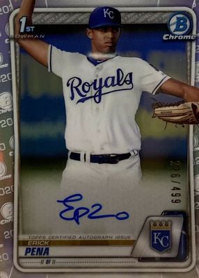 2020 Bowman Chrome #CPA-EPE Prospect Auto - Refractor /499 (1st)