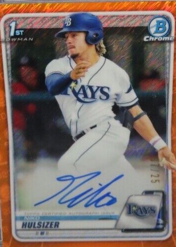 2020 Bowman Chrome #CPA-NH Prospect Auto - Orange Shimmer Refractor /25 (1st)