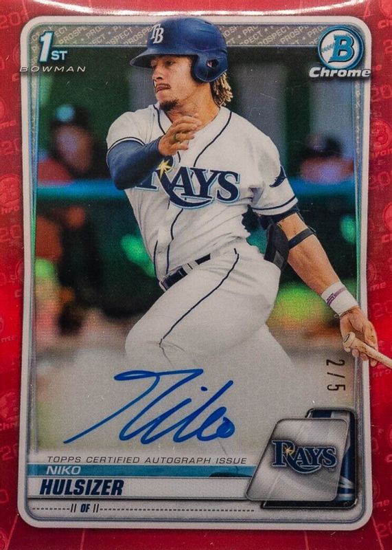 2020 Bowman Chrome #CPA-NH Prospect Auto - Red Refractor /5 (1st)