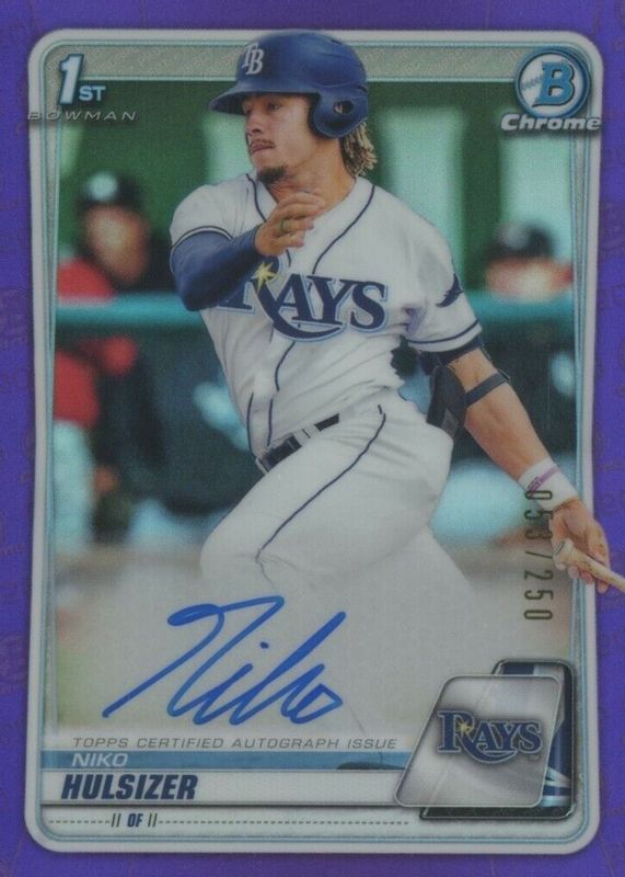 2020 Bowman Chrome #CPA-NH Prospect Auto - Purple Refractor /250 (1st)