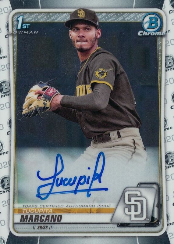 Tucupita Marcano 2020 Bowman Chrome #CPA-TM Prospect Auto (1st) SGC 9.5