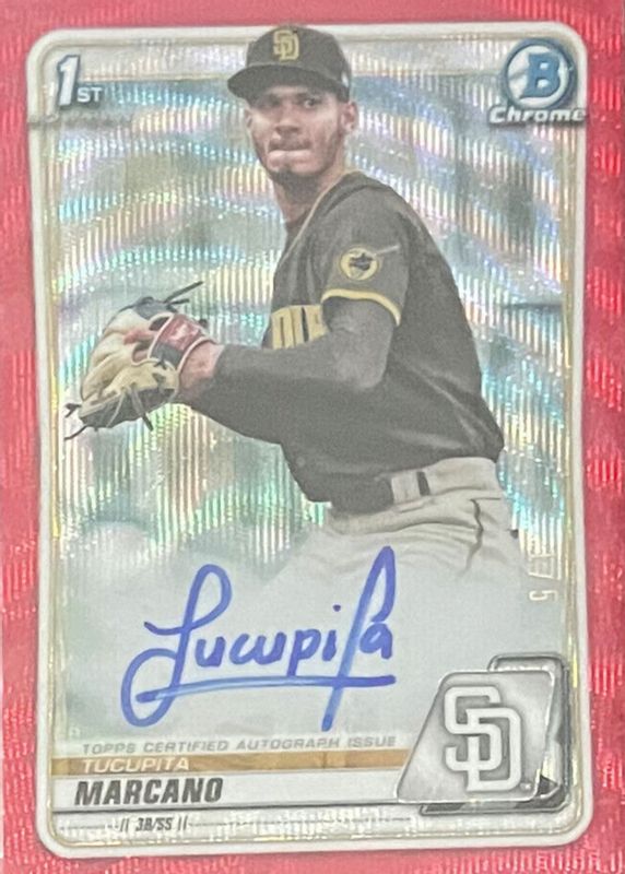 2020 Bowman Chrome #CPA-TM Prospect Auto - Red Wave Refractor /5 (1st)