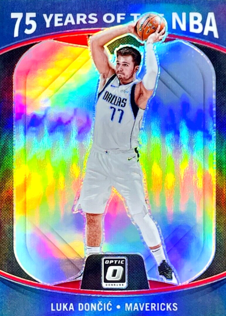 Luka Doncic 2021 Optic #26 75 Years of the NBA Price Guide 