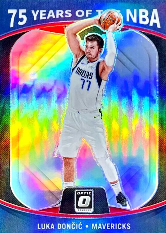 Luka Doncic 2021 Optic #26 75 Years of the NBA PSA 9