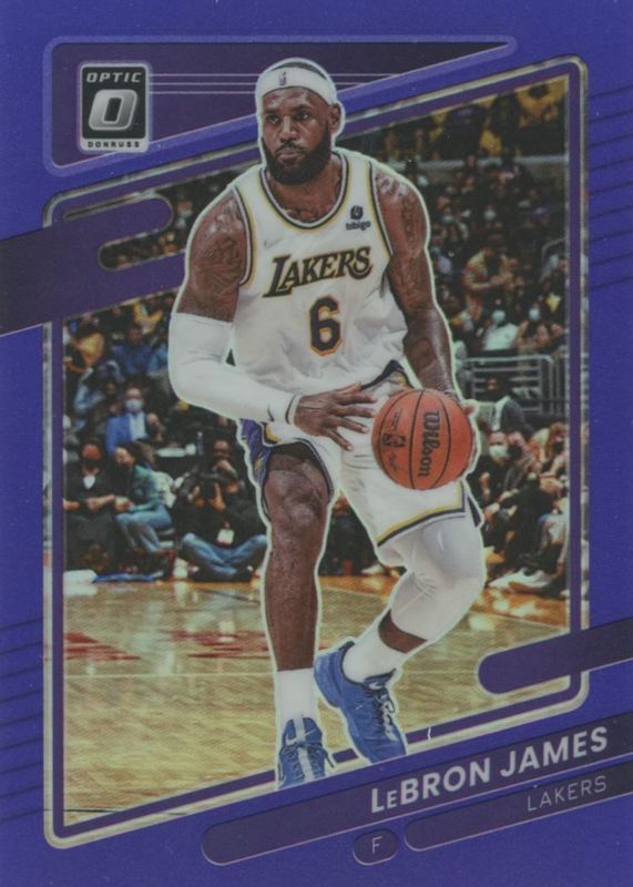 LeBron James 2021 Optic #41 Purple SGC 9.5