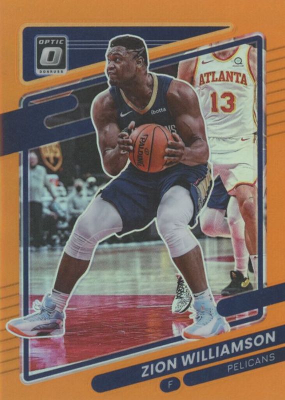 Zion Williamson 2021 Optic #95 Orange /199 PSA 10