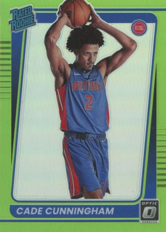 Cade Cunningham 2021 Optic #161 Lime Green /149 Rookie SGC 9.5