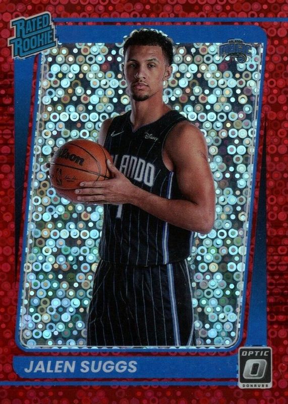 Jalen Suggs 2021 Optic #179 Fast Break Red /85 Rookie SGC 9