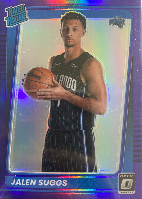 Jalen Suggs 2021 Optic #179 Purple Rookie SGC 9