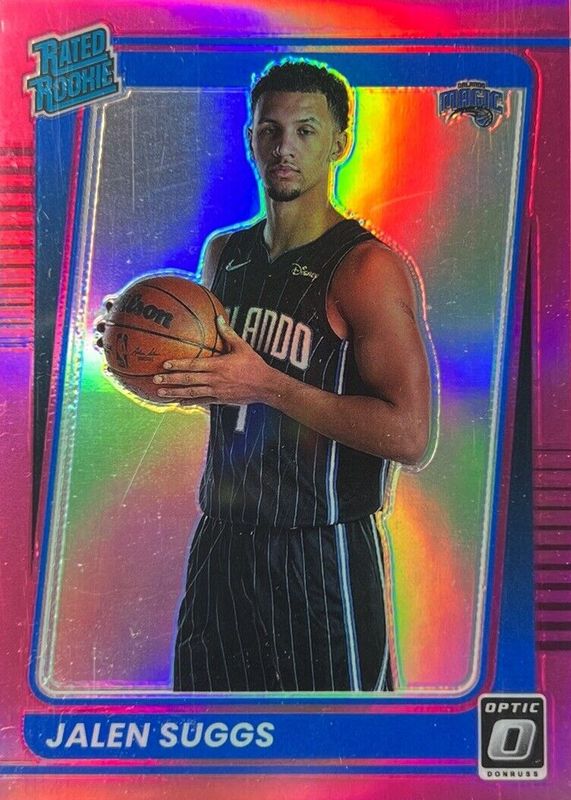 Jalen Suggs 2021 Optic #179 Pink /25 Rookie SGC 9