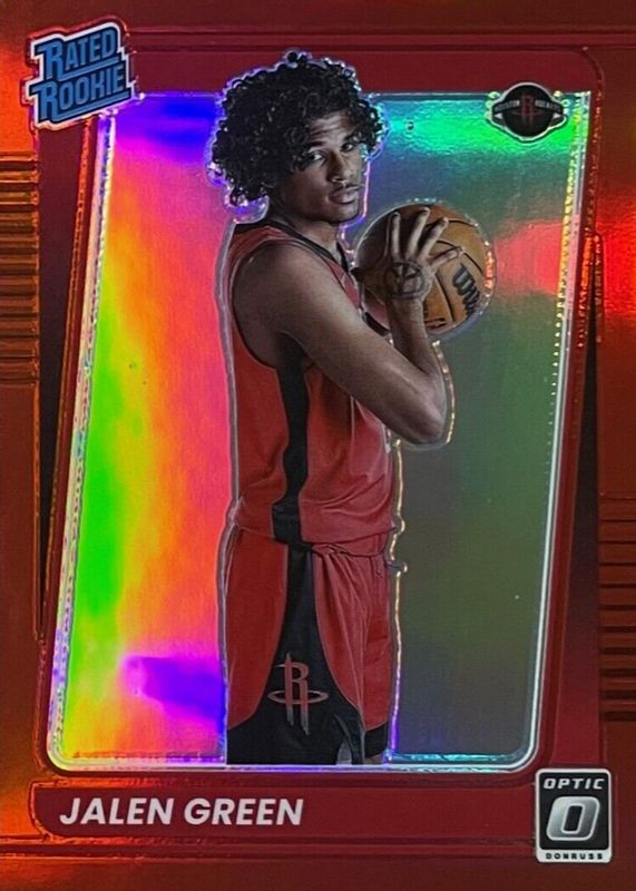 Jalen Green 2021 Optic #159 Red /99 Rookie PSA 10