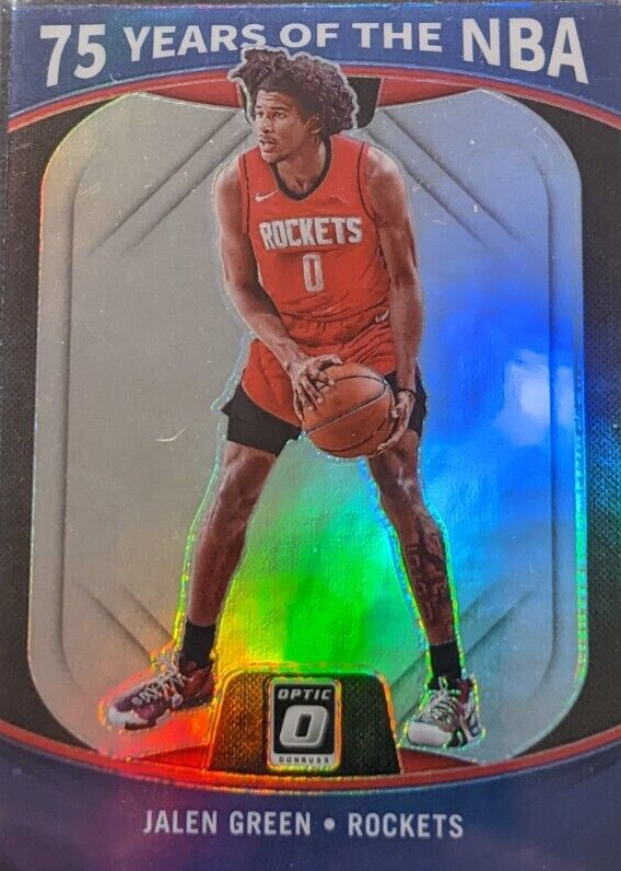 Jalen Green 2021 Optic #46 75 Years of the NBA PSA 10 Price