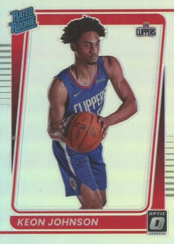 Keon Johnson 2021 Optic #192 Holo Rookie PSA 9