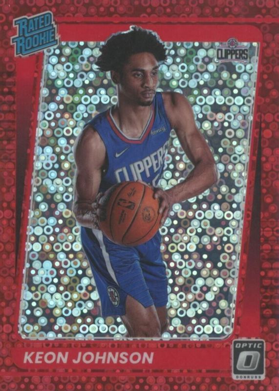 Keon Johnson 2021 Optic #192 Fast Break Red /85 Rookie PSA 10