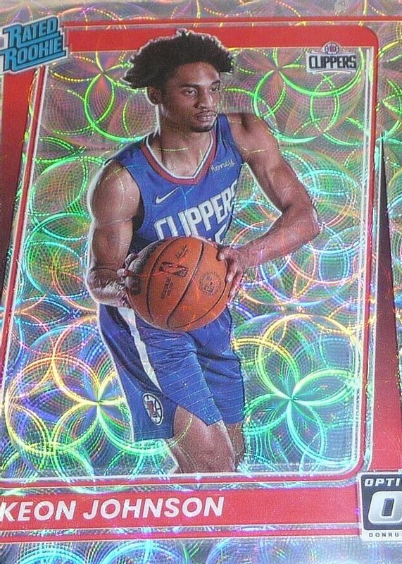 Keon Johnson 2021 Optic #192 Premium Box Set /249 Rookie RAW