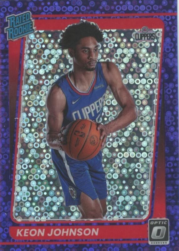 Keon Johnson 2021 Optic #192 Fast Break Purple /95 Rookie BGS 9.5