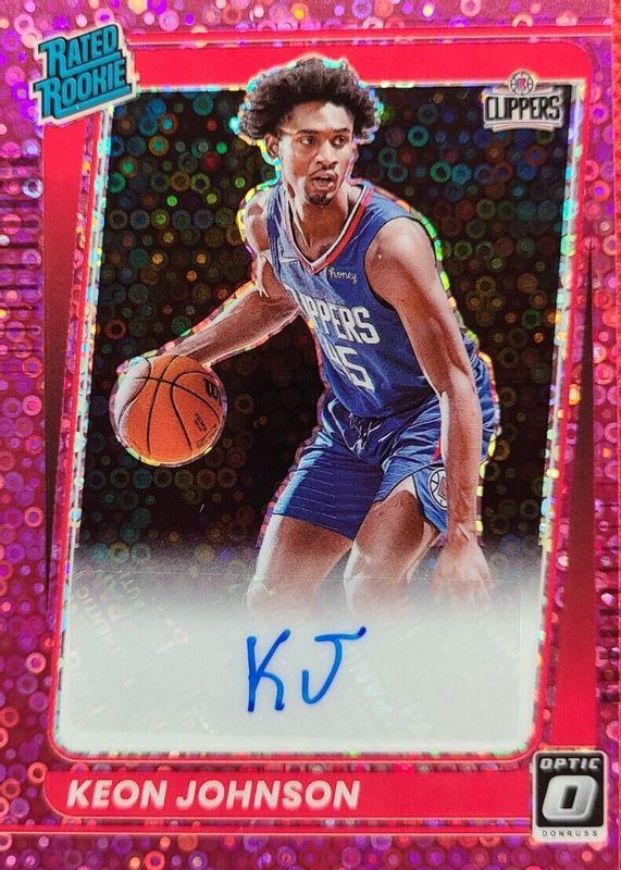 Keon Johnson 2021 Optic #192 Fast Break Pink /20 Rookie PSA 10