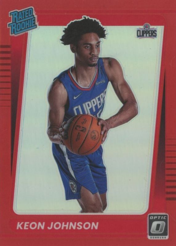 Keon Johnson 2021 Optic #192 Red /99 Rookie PSA 9