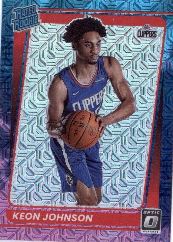 Keon Johnson 2021 Optic #192 Choice Nebula /1 Rookie PSA 10