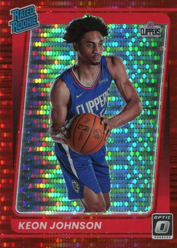 Keon Johnson 2021 Optic #192 Red Pulsar Rookie PSA 10