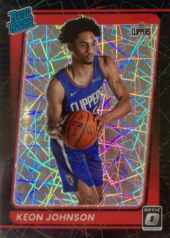 Keon Johnson 2021 Optic #192 Black Velocity /39 Rookie PSA 10