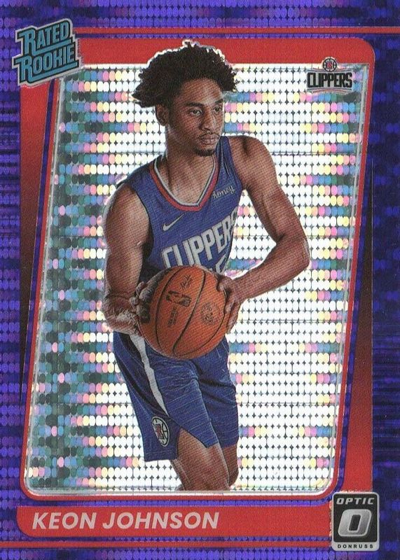 Keon Johnson 2021 Optic #192 Target Purple Pulsar Rookie PSA 10