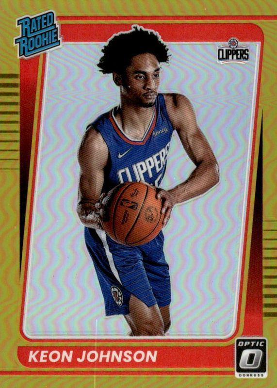 Keon Johnson 2021 Optic #192 Gold /10 Rookie PSA 10