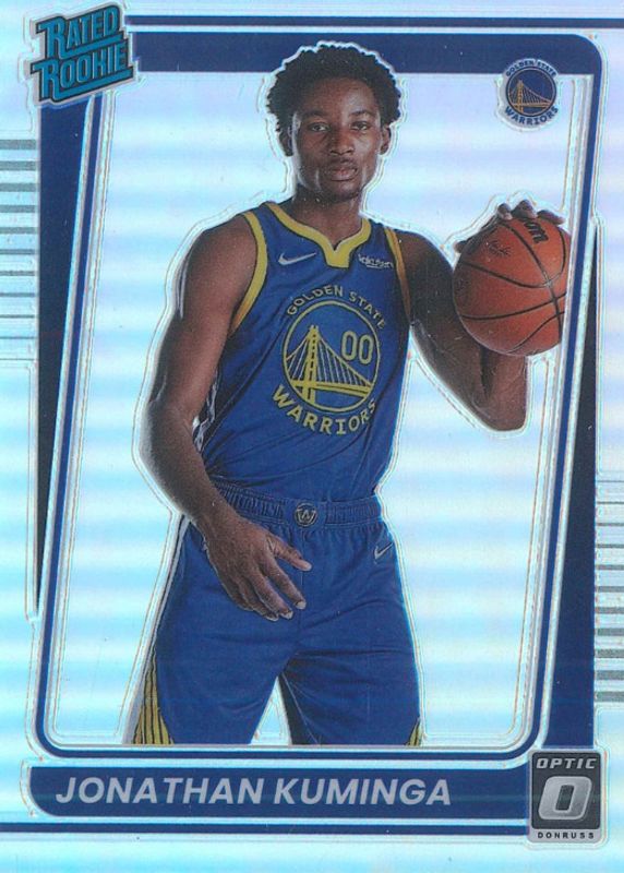 Jonathan Kuminga 2021 Optic #190 Holo Rookie RAW